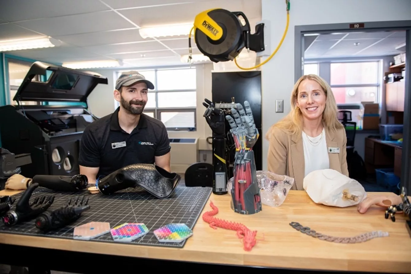 Dan Dafonseca, Prosthetic Research Designer, and Heather Daley, Research Prosthetist, ACULP