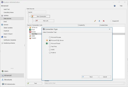 Add Data Sources in SOLIDWORKS Manage