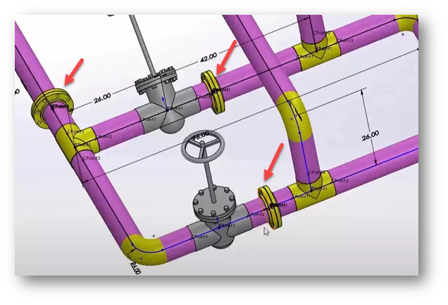 Add Flanges in SOLIDWORKS