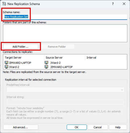Add Folder Option in SOLIDWORKS PDM New Replication Schema Dialog