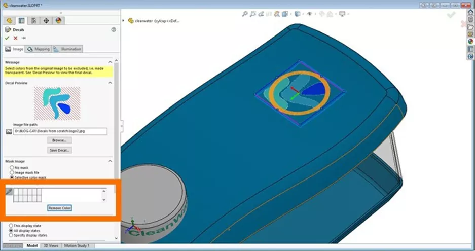 Add a Logo to a SOLIDWORKS Model