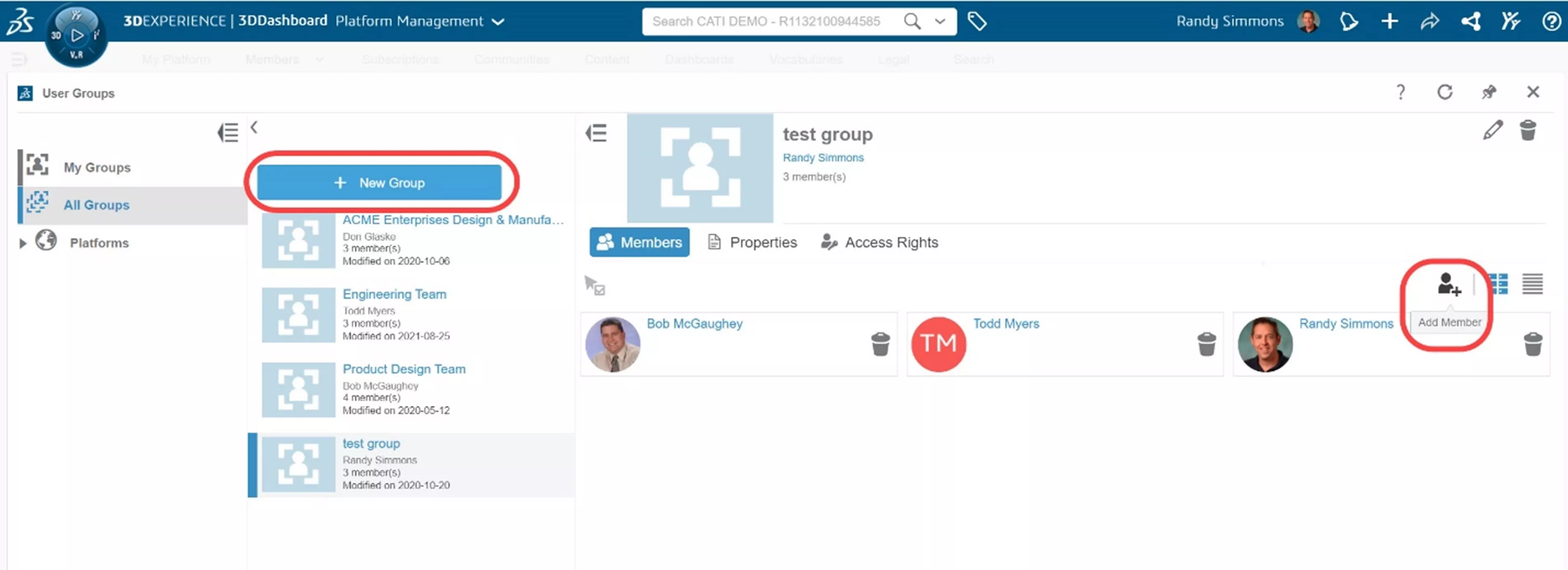 Add New Users to New Groups on the 3DEXPERIENCE Platform