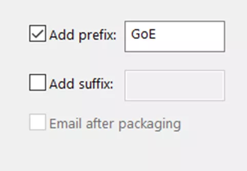 Adding Prefix or Suffix to File Names with SOLIDWORKS Pack and Go