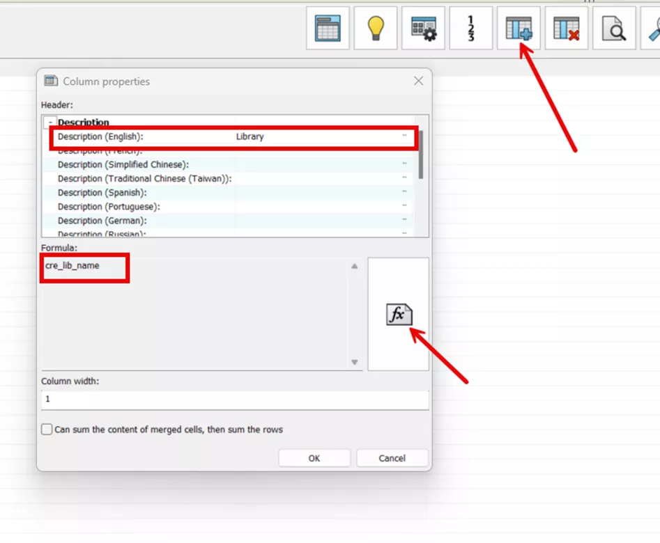 Add a Report Column in SOLIDWORKS Electrical
