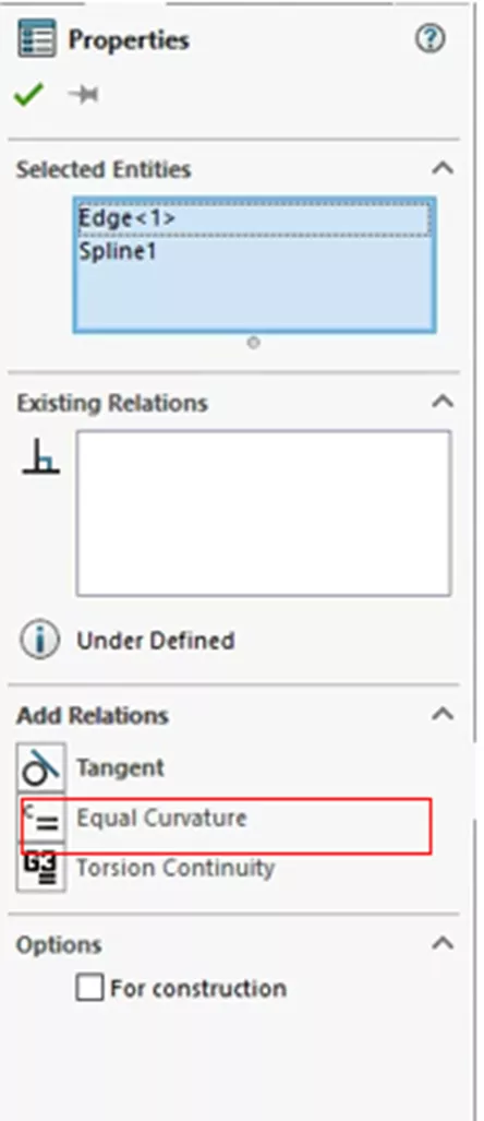 Add a Tangent to Face Relation in SOLIDWORKS