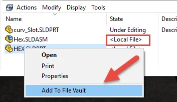 add to file vault