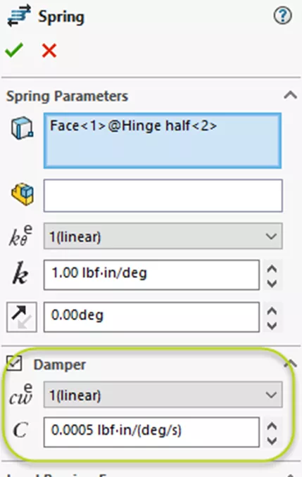 Add Torsional Springs in a SOLIDWORKS Motion Study