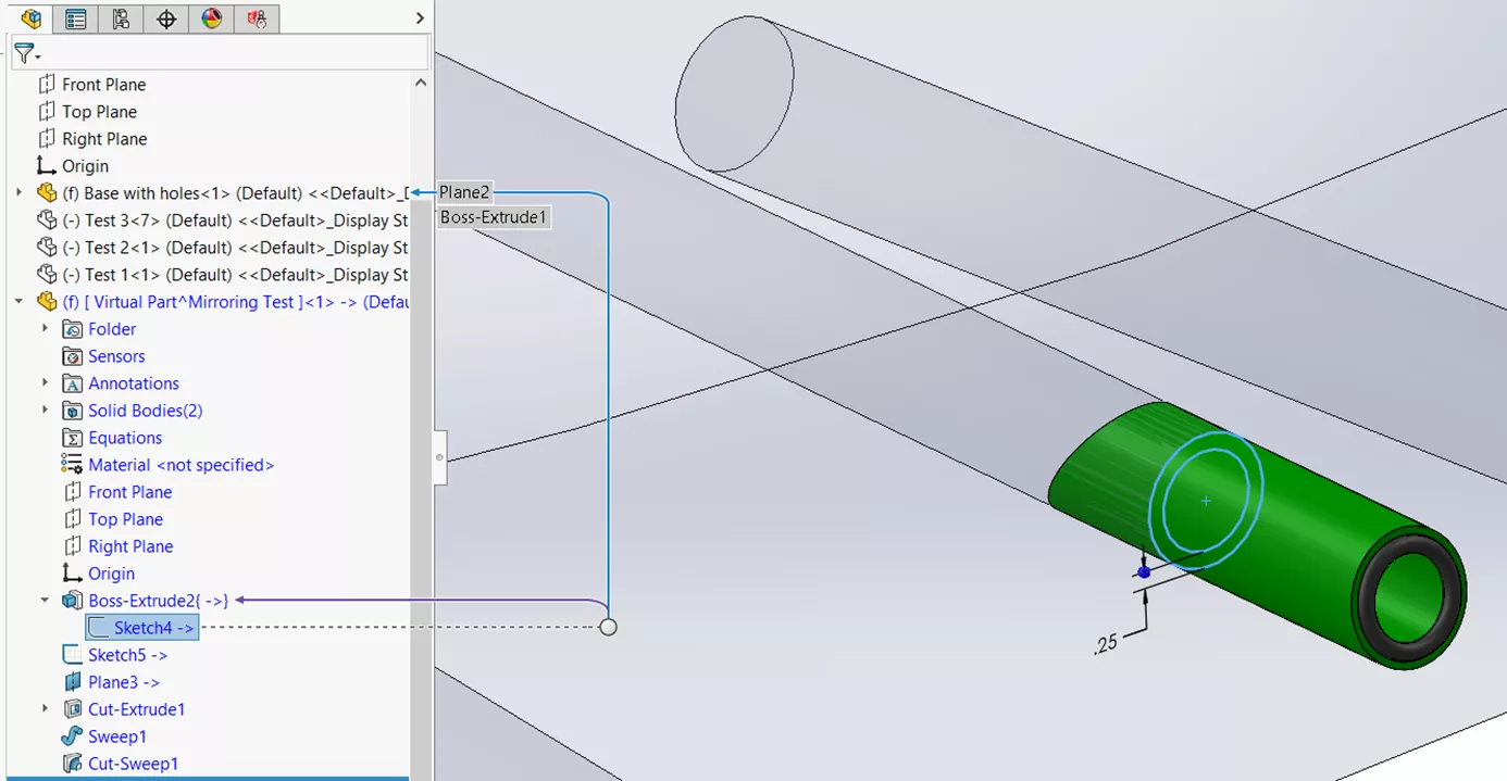 Add a Virtual Part to SOLIDWORKS Assembly 