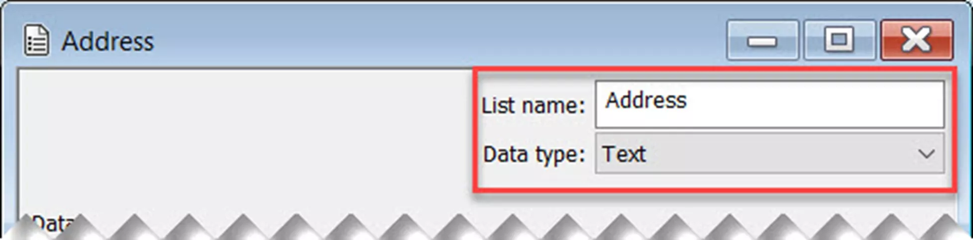 Create Address List Name in SOLIDWORKS PDM 