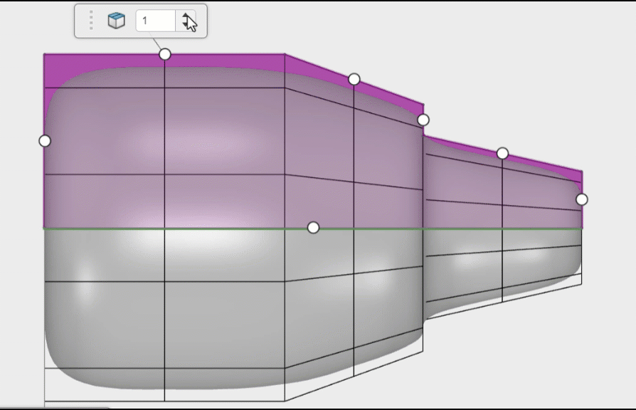 Adjust Loops per Segment in 3D Sculptor with the Local Mesh Configuration Option