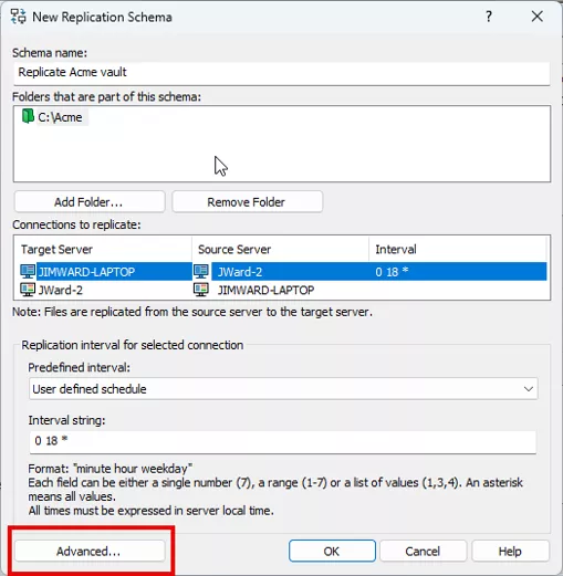 Advanced Option in SOLIDWORKS PDM New Replication Schema