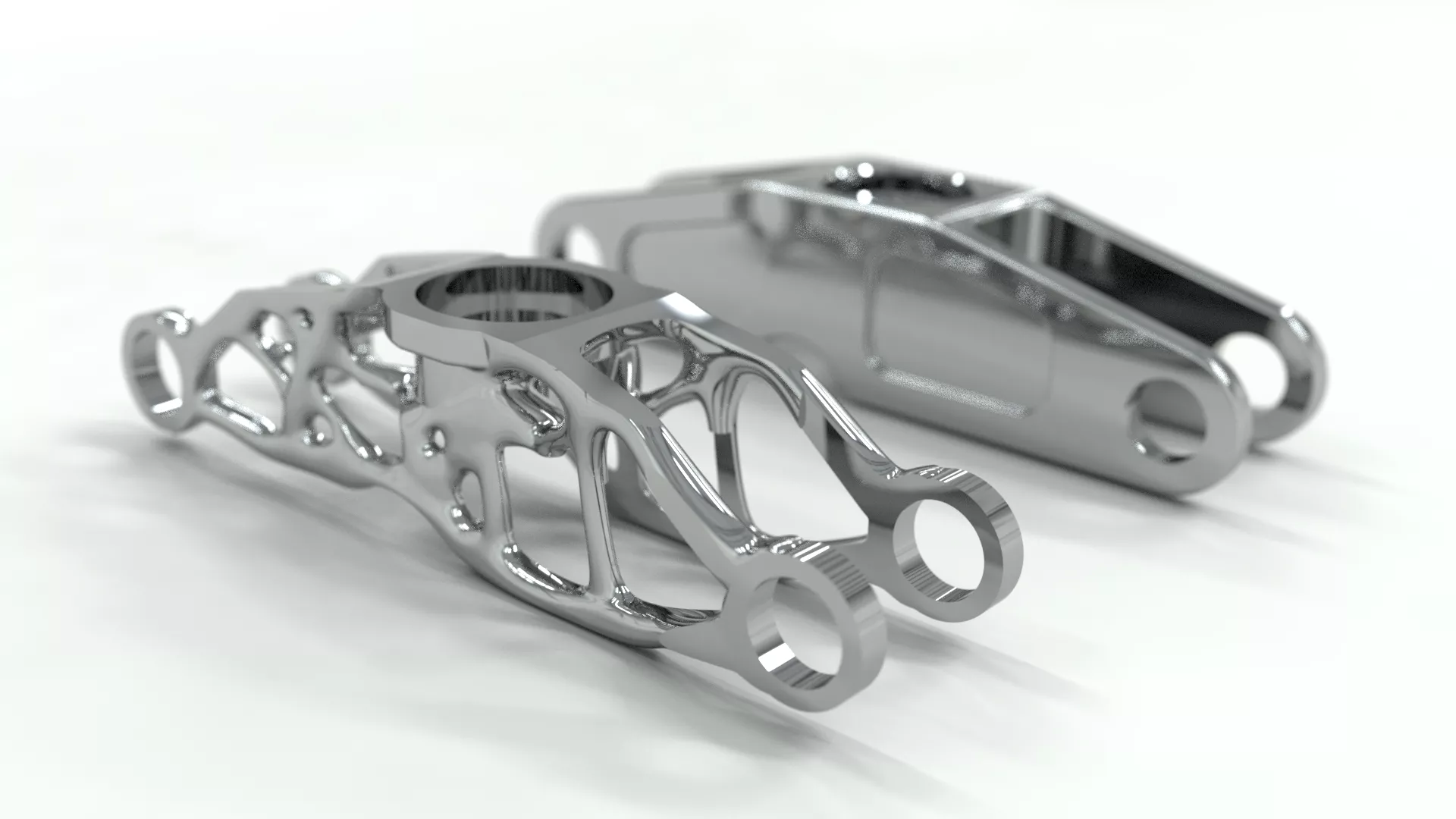 Generative design connecting rod for additive manufacturing
