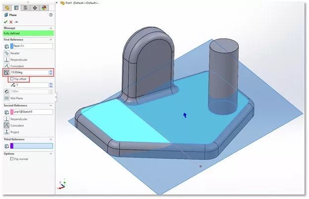 Angle Planes in SOLIDWORKS 