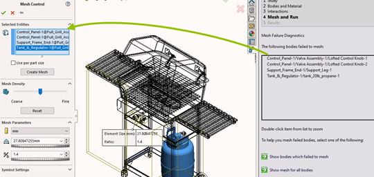 Solving Mesh Failures In SOLIDWORKS Simulation With Mesh Controls ...