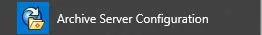 Archive Server Configuration icon