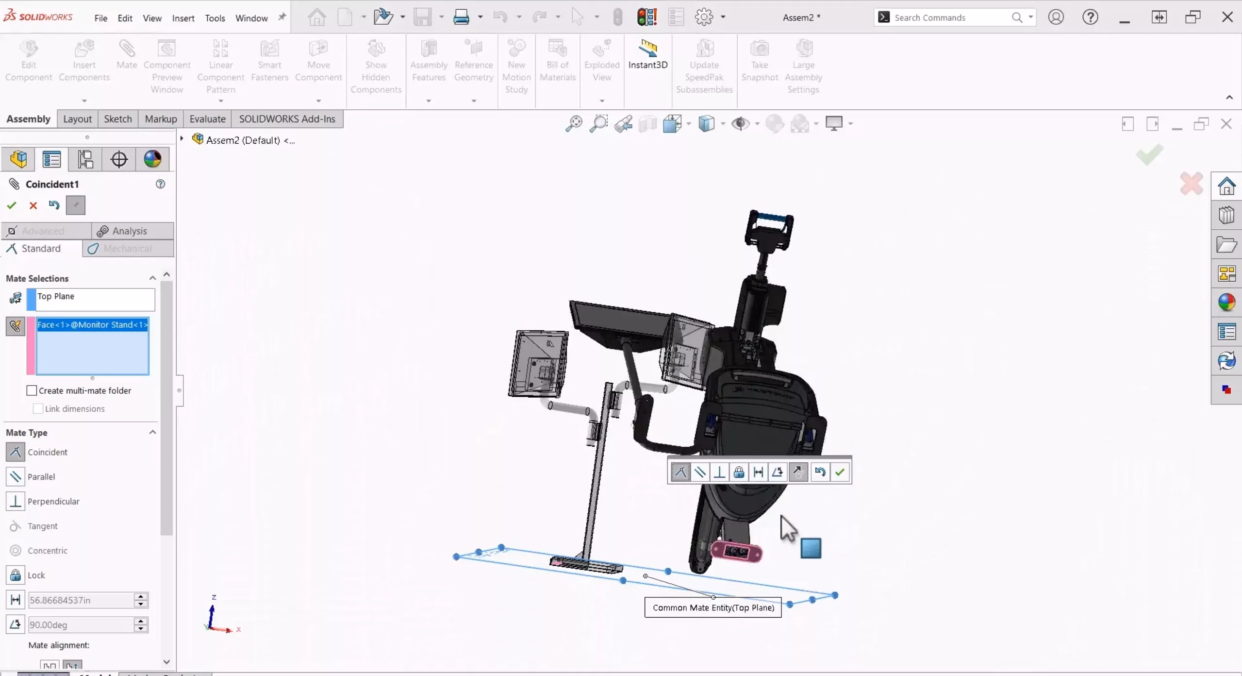 Assembly Creation Workflows in SOLIDWORKS 2025