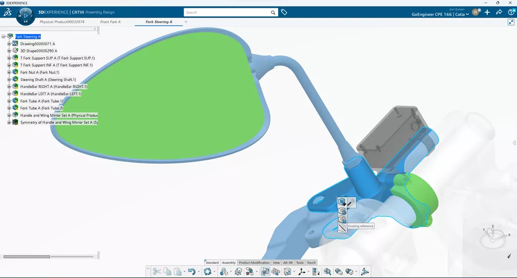 Assembly Design in 3DEXPERIENCE CATIA 