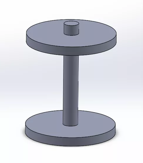 Pin and Disc Assembly in SOLIDWORKS