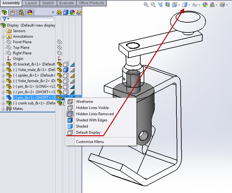 Why And How To Use Display States In Drawings: SOLIDWORKS Tutorials ...