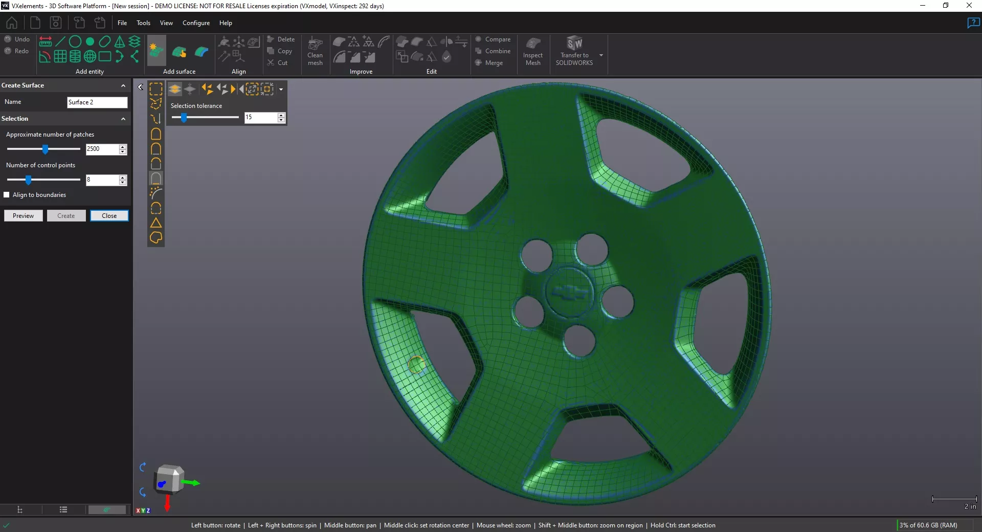 Auto Surface Feature Available with the Creaform Scan-to-CAD Software