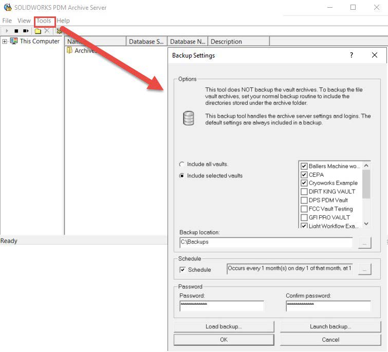 SOLIDWORKS PDM – Guide To PDM Standard Backups | GoEngineer