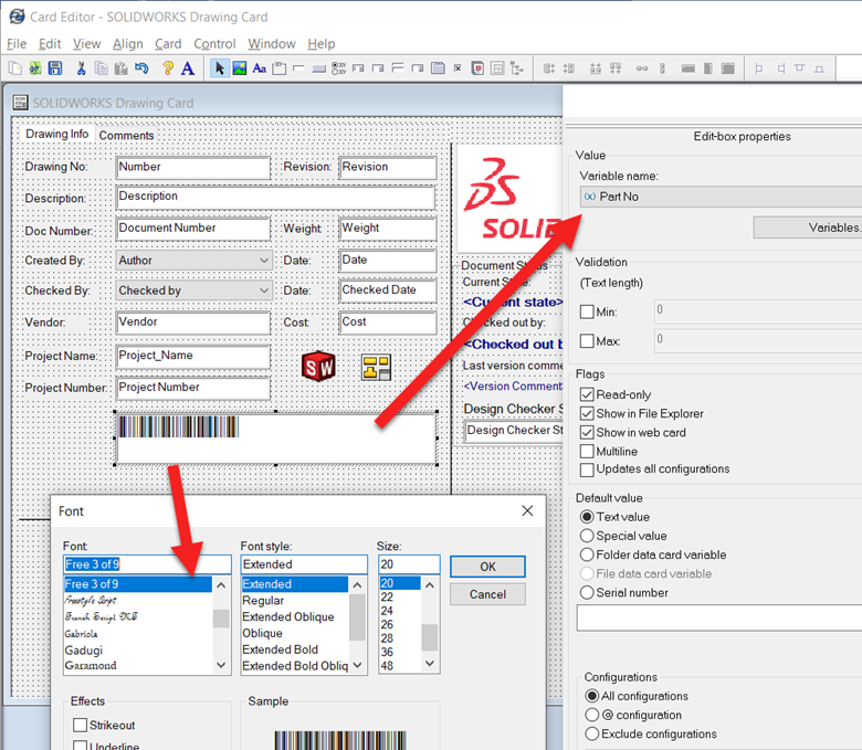 How To Set Up Barcodes In SOLIDWORKS PDM Data Cards | GoEngineer