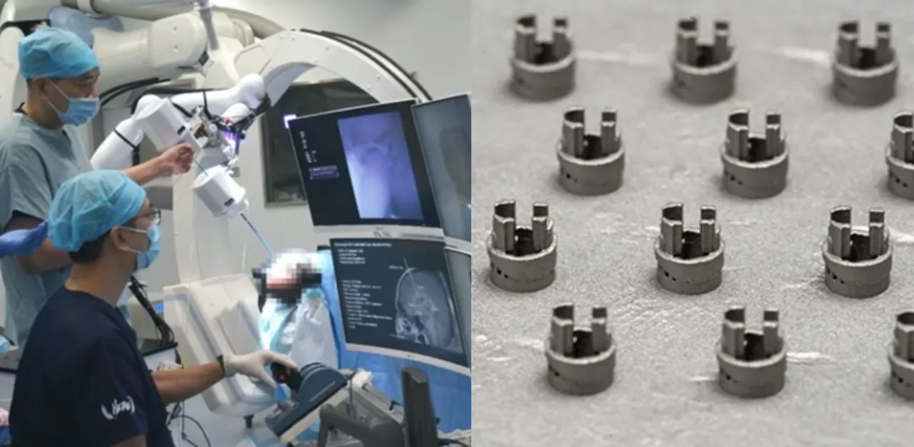 BLT Metal 3D Printing Used in Cair Microneuro Surgery Robotics
