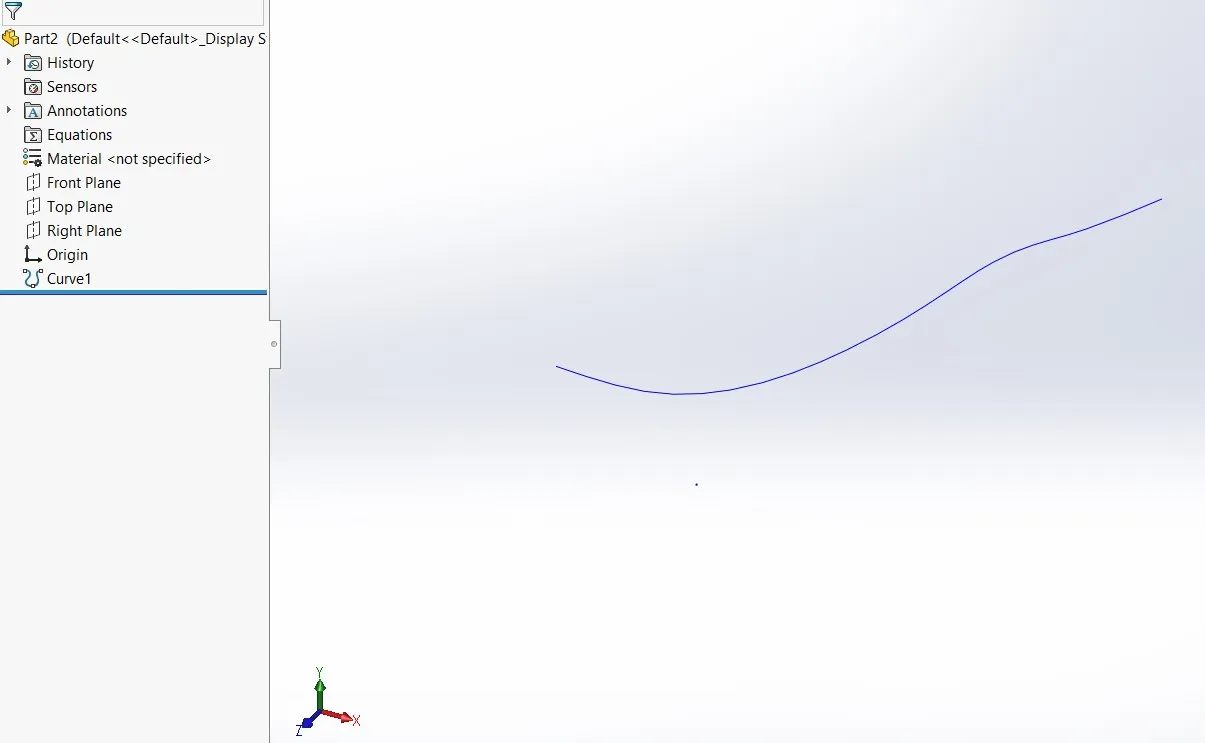 Blue Curve in SOLIDWORKS Using Excel