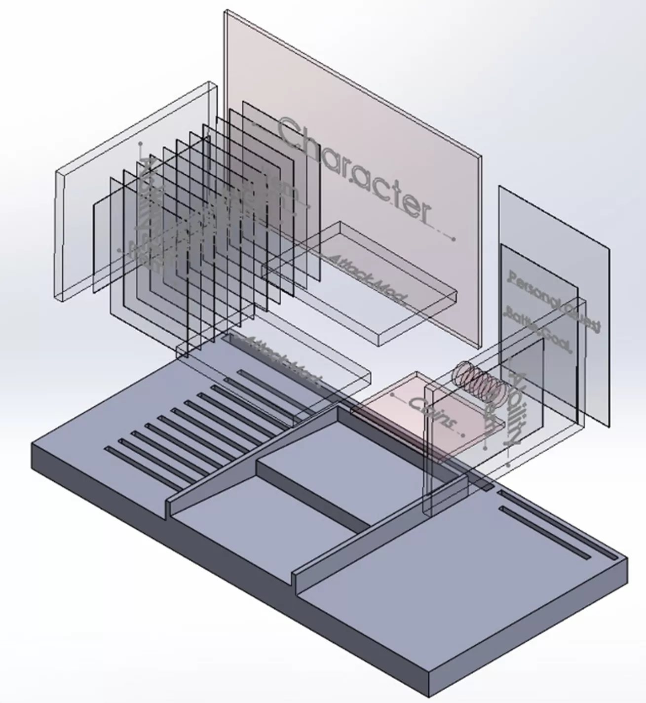 CAD Design Board Game Organizer