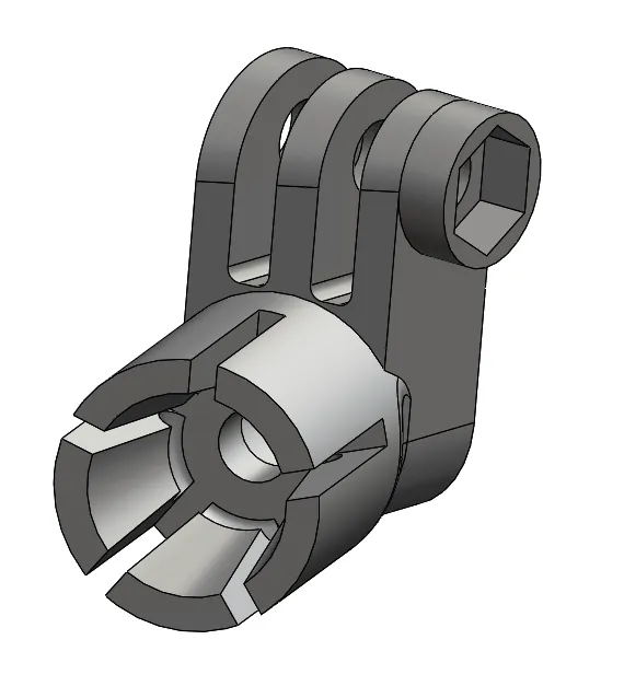 CAD model for custom gopro mount