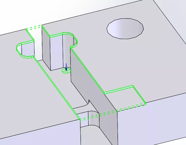 CAMWorks Feature Depth