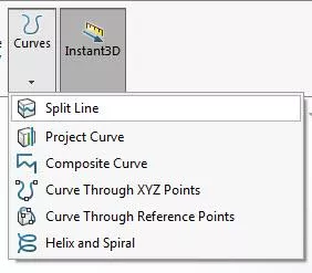 Location of Split Line in CAMWorks