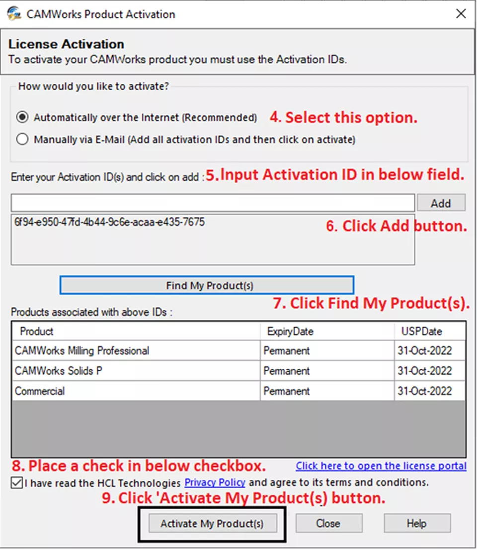 CAMWorks Standalone Nodelocked License Activation