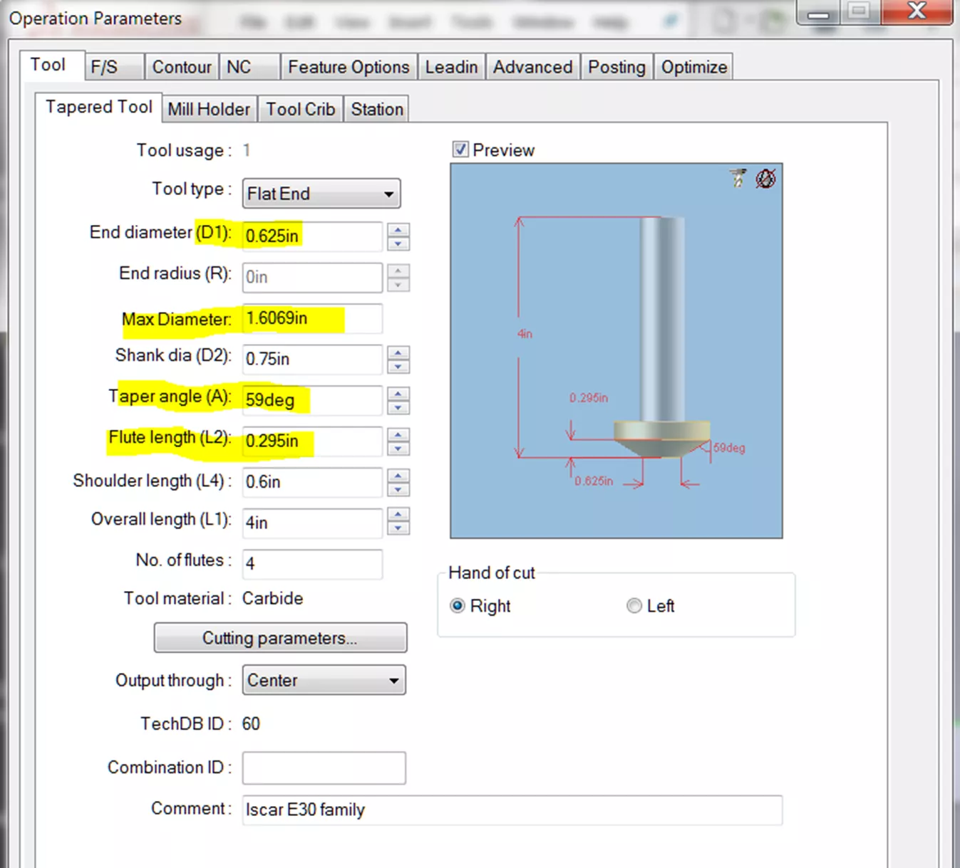 Using a Taper Feature and a Taper End Mill to Machine Large Chamfers in CAMWorks