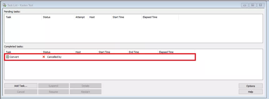 Canceled Task in SOLIDWORKS PDM 