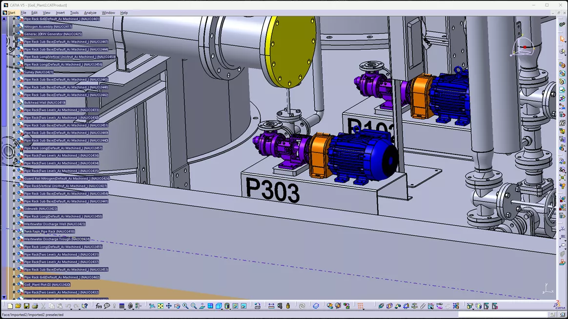CATIA Graphics Usability for Large Assembly Performance