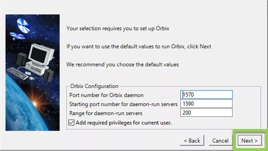 CATIA Installation Orbix Configuration