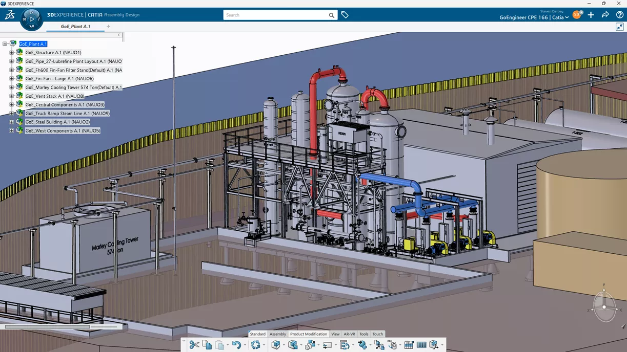3DEXPERIENCE CATIA makes quick work of the largest assemblies