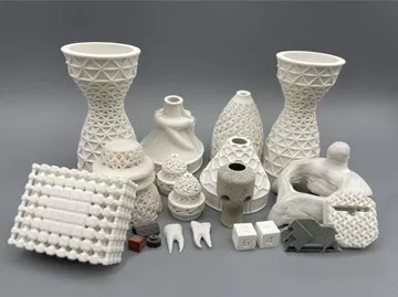 Ceramic sintered parts printed with various Tethon 3D resins on Stratasys Origin One