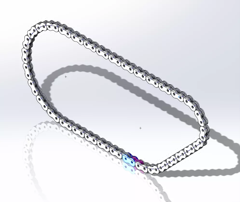 Chain Component Pattern SOLIDWORKS Tutorial 