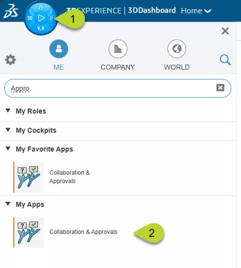 3DEXPERIENCE Collaboration and Approvals