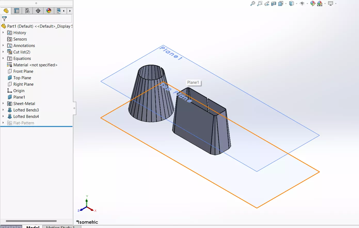 Chord Tolerance SOLIDWORKS Sheet Metal Bent Lofted Bend