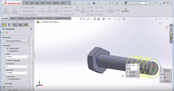 How to model a Spiral in SOLIDWORKS  LearnSOLIDWORKScom