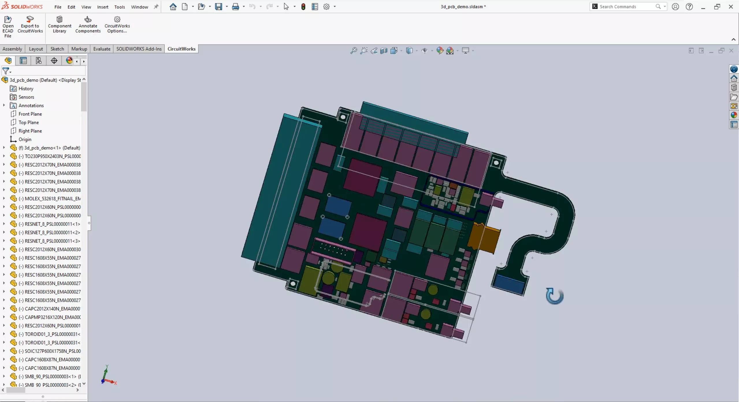 Circuit Board Design in SOLIDWORKS CircuitWorks 2025