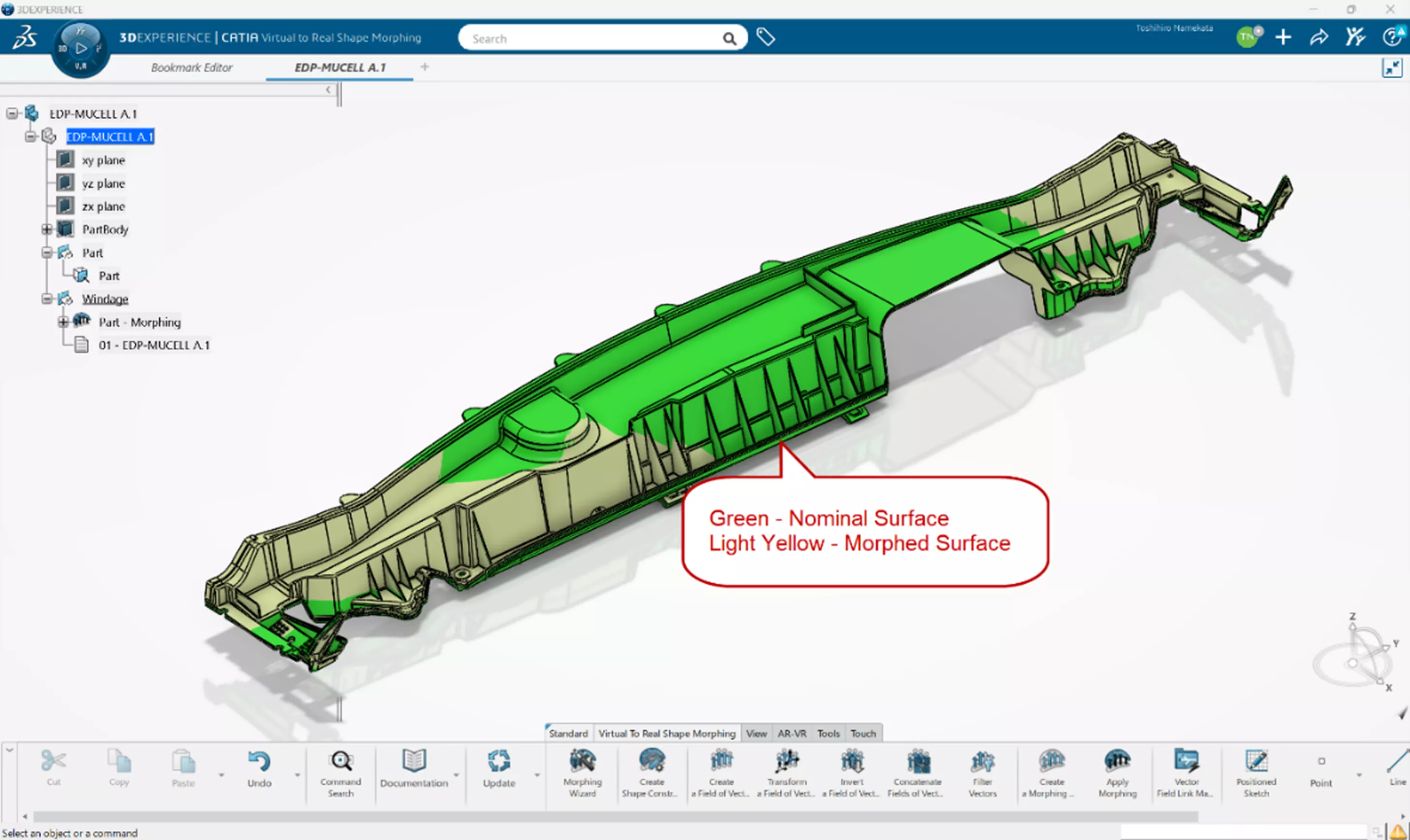 Comparison Between Original Model and a Compensated Model 3DEXPERIENCE CATIA 