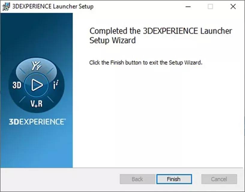 Complete the 3DEXPERIENCE Launcher Setup Wizard