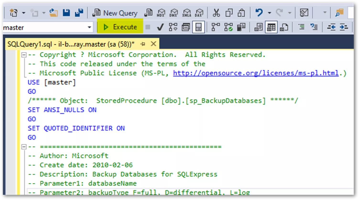 Completed SQL Backups SOLIDWORKS Standard