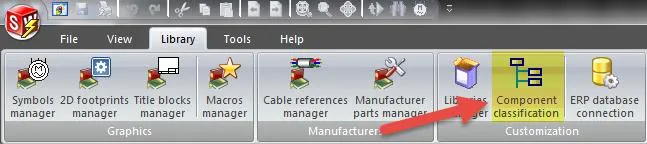 Component Classification Options in SOLIDWORKS Electrical 