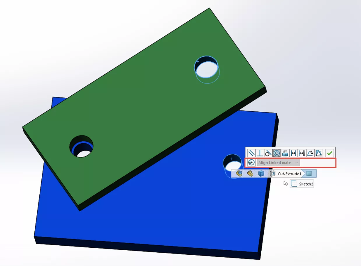 Align Linked Mates in SOLIDWORKS 