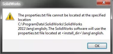 Configure Feature SOLIDWORKS Error